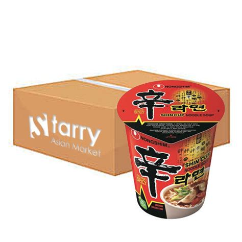 Nongshim Shin Cup Pot Noodle Ramen Nong Shim Spicy Instant Noodles 68g 12 Cups Ebay