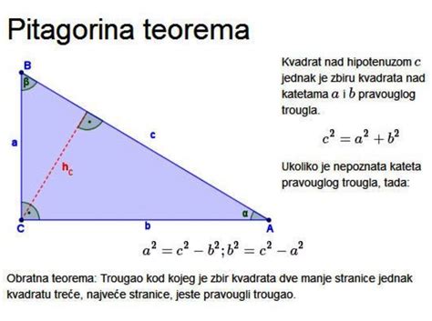 Matematika Pitagorina Teorema