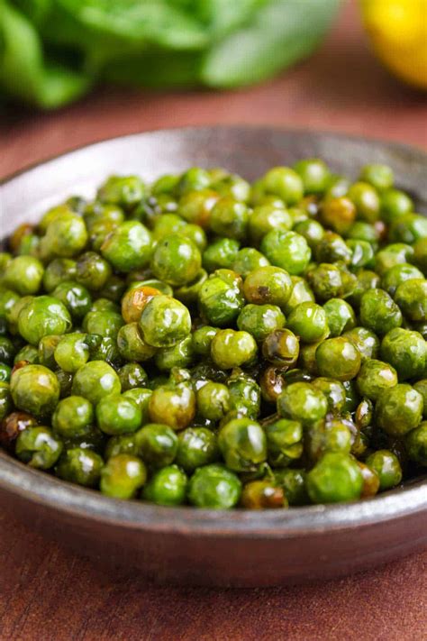 Oven Roasted Peas From Frozen The Pesky Vegan