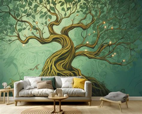 Tableau Zen Arbre De Vie Oiseaux Et Fleurs L Arbre Magique