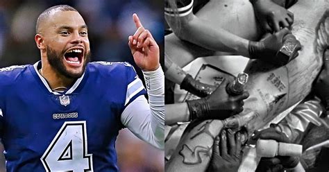 Dak Prescott Gets Sick New Leg Tattoo