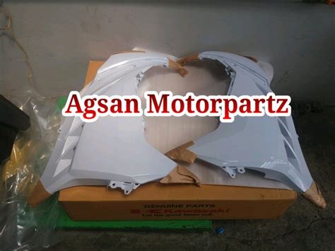 Jual Fairing Atas Atau Sayap Samping Kanan Kiri Ninja Fi Putih