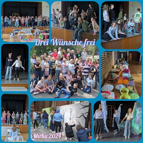 Musical Aufführung Drei Wünsche frei August Dicke Schule