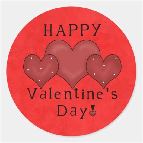 Happy Valentines Day sticker | Zazzle