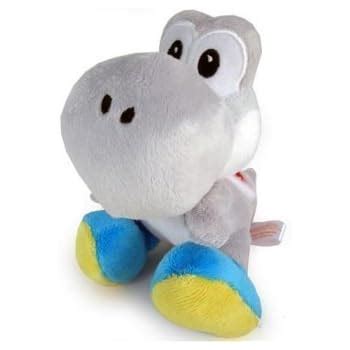 Amazon.com: Super Mario WHITE Yoshi Plush Doll 6": Toys & Games