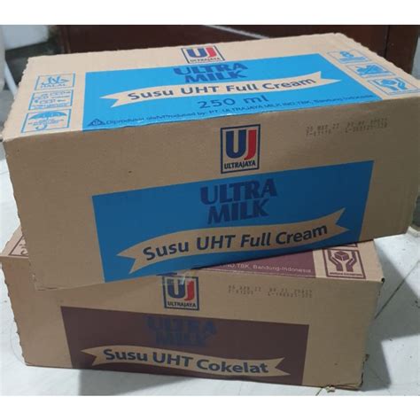 Jual Susu Ultra Milk Uht 250ml 1 Dus Isi 24 Pcs Shopee Indonesia