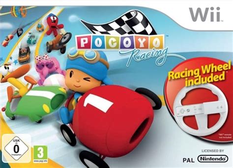 Pocoyo Racing & Racing Wheel Wii