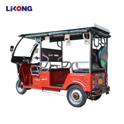 China Hot Sale Battery Operated 48V1000W Passenger Electric Tricycle