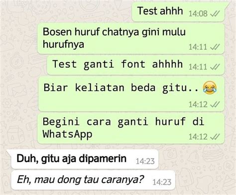 Cara Mengubah Huruf Di Whatsapp Biar Keren No Root Tanpa Aplikasi