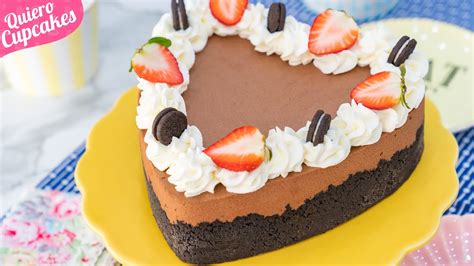 Tarta FrÍa De Chocolate Fresas Y Galletas Oreo 🍫🍓 Postre Sin Horno