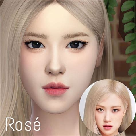 Sims Characters Rose Blackpink Sims By Kj Sims Sims 4 The Sims