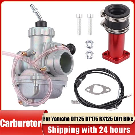 Motorcycle Vm Mm Carburetor Intake Manifold Kit With Throttle Cable