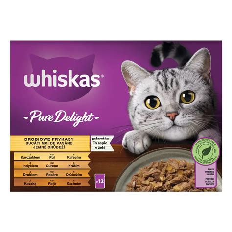 Hrana Umeda Whiskas Pure Delight Pentru Pisici Adulte Cu Carne De