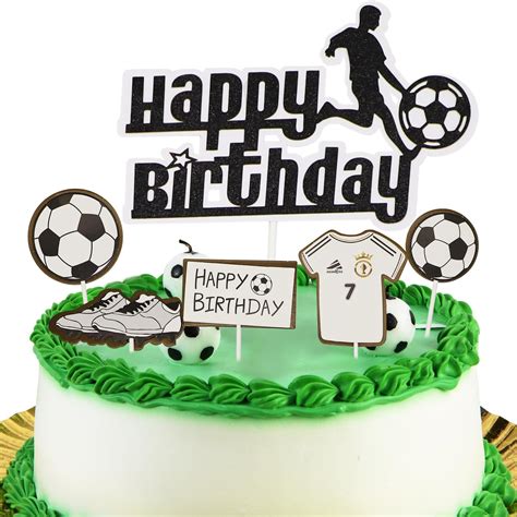 Ally Magic Football Cake Toppers Football Cupcake Toppers Soccer Happy