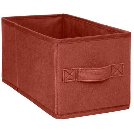 Bo Te De Rangement Velours Mix N Modul X Cm Terracotta