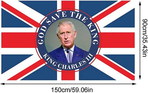 God Save The King Flag King Charles Flags Ft X Ft Large Union