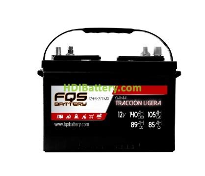 Batería Tracción Ligera FQS Battery 12 FS 27TMX 12 Voltios 140 Amperios