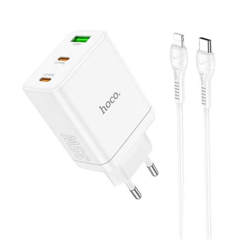 Hoco Adowarka Sieciowa X Typ C Usb A Kabel Typ C Do Lightning Qc