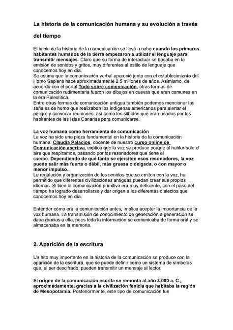 La Historia E Origen De La Comunicación Humana Evolución De La Comunicación La Historia De La