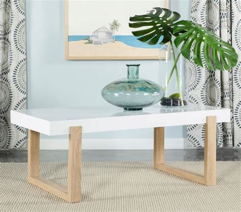 Coaster Fine Furniture - Pala - Rectangular Coffee Table With Sled Base ...