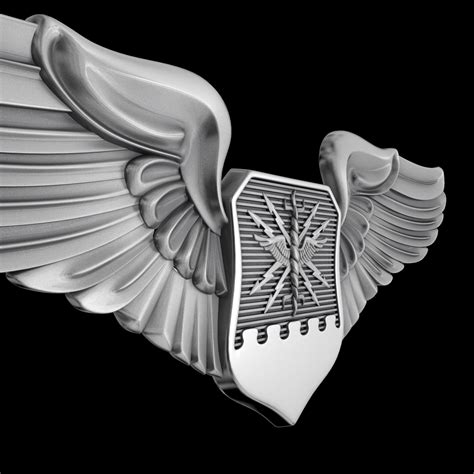 USAF Combat Systems Officer Wings Badge 3D Model $15 - .3ds .fbx .max .obj - Free3D