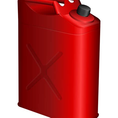 Vector Drawing Of Red Petrol Canister Free Svg