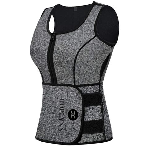 HOPLYNN Neoprene Sauna Sweat Vest, Waist Trainer Slimming Vest for ...