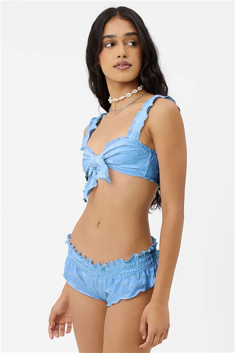 Colby Eyelet Ruffle Bikini Top Sea Angel ShopperBoard