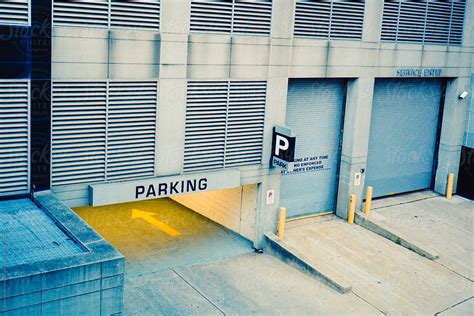 Moody Parking Garage Entrance Del Colaborador De Stocksy CWP LLC