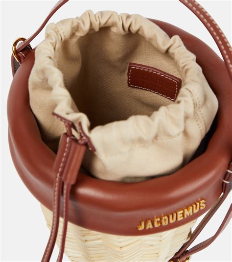 Le Panier Seau Woven Bucket Bag In Brown Jacquemus Mytheresa