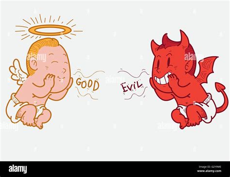 Angel And Demon Stock Vector Image And Art Alamy