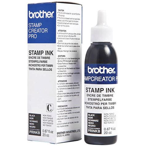 Brother Stamp Creator Ink Refill Bottle Black Prinkb Hunt Office Uk