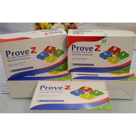 Jual Prove Z Multivitamin Dan Zink Vitamin Box Shopee Indonesia