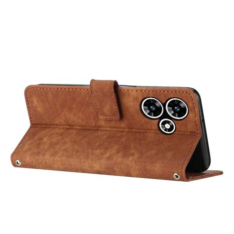 Peněženkové pouzdro Lanyard case hnědé Infinix Hot 30 Levné Kryty