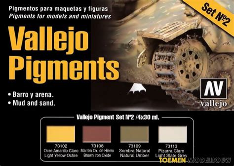 Vallejo Pigments Set Nr Mud And Sand Toemen Modelsport