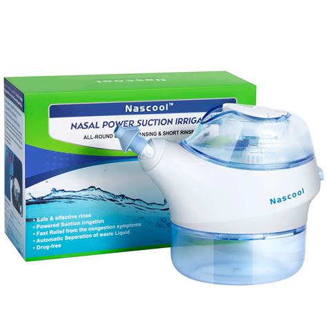 Sistema de irrigação nasal elétrico 50 saltpods sucção irrigador