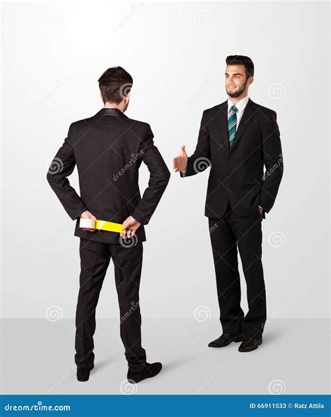 Two Businessman Shake Hands Stock Image - Image of holding, businessman