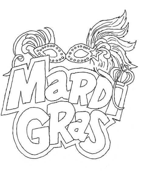 Mardi Gras Beads Coloring Pages at GetColorings.com | Free printable ...