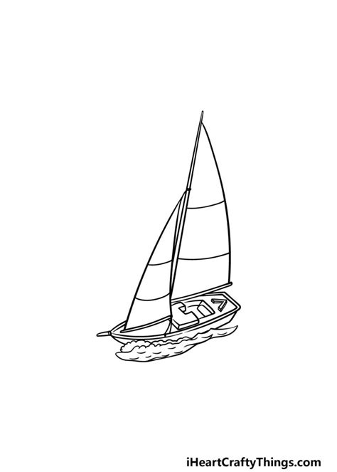 Sailboat Drawing - How To Draw A Sailboat Step By Step