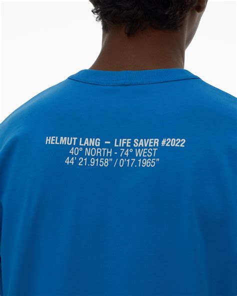 Helmut Lang Lifesaver Long Sleeve Tee Helmutlangcom Helmut