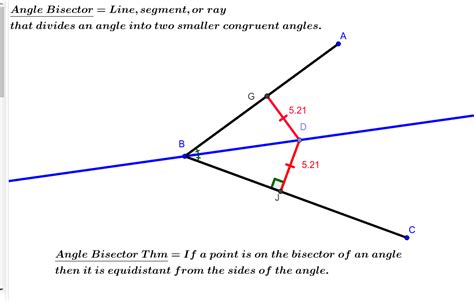 Angle Bisector Theorem Geogebra