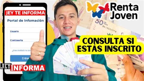 Consulta Rápida Estás Inscrito en Renta Joven 2024 Jey Informa