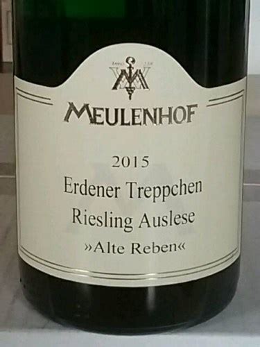 Meulenhof Alte Reben Erdener Treppchen Riesling Auslese Vivino