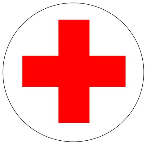 Red Cross White Circle Red Cross Symbol Red Cross Logo Red Cross