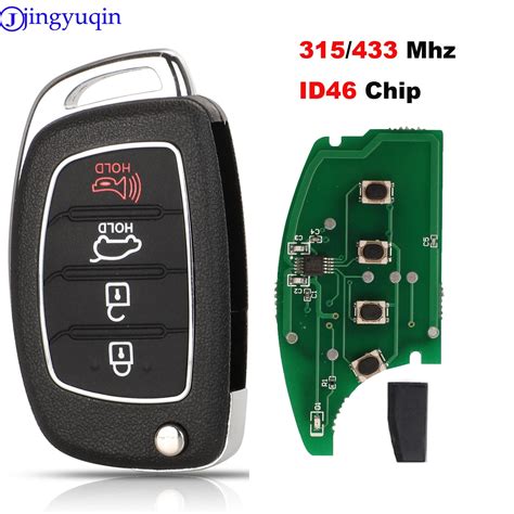 Jingyuqin 4B 315 433 MHz With ID46 CHIP Remote Car Key For Hyundai IX35