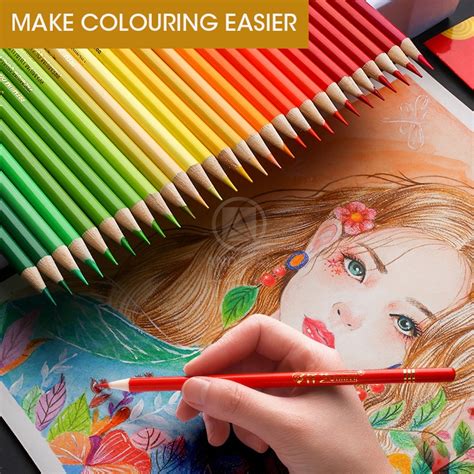 Brutfuner 48 72 120 160 180 Colours Water Color Pencil Professional Oil