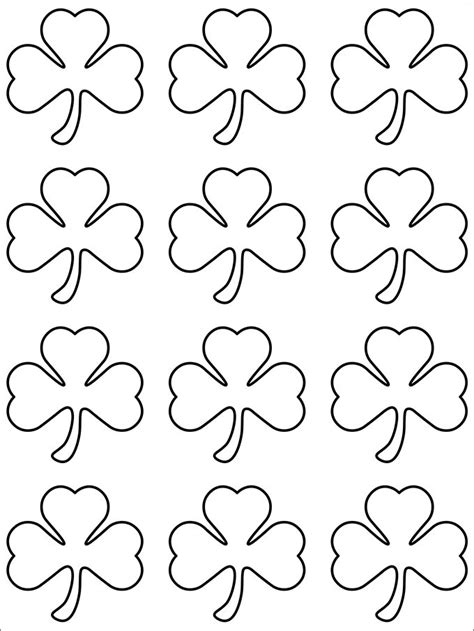 Free Template Of A Shamrock