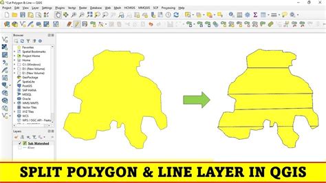 QGIS Tutorials 41 Split Polygon Line Layer QGIS YouTube