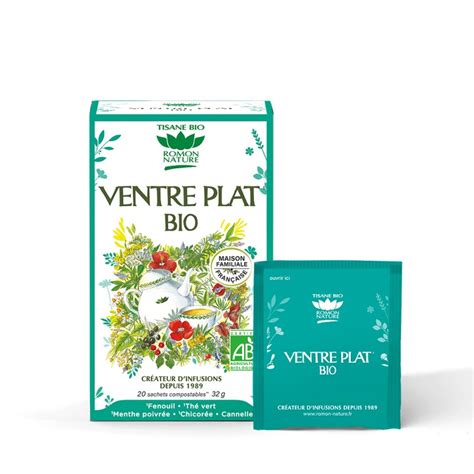 Tisane Ventre Plat Bio 20 Sachets Romon Nature