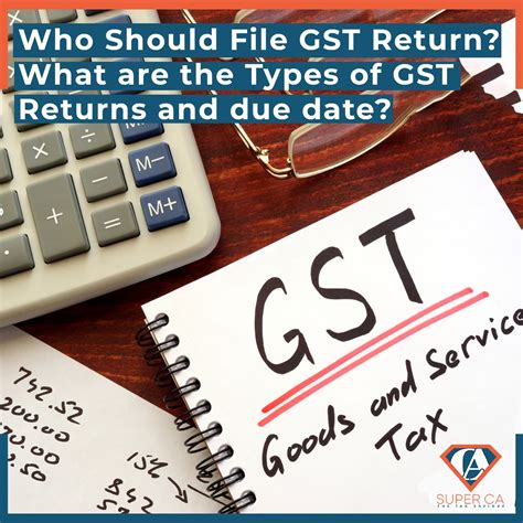 Who Should File GST Return The Types Of GST Returns Due Date SuperCA